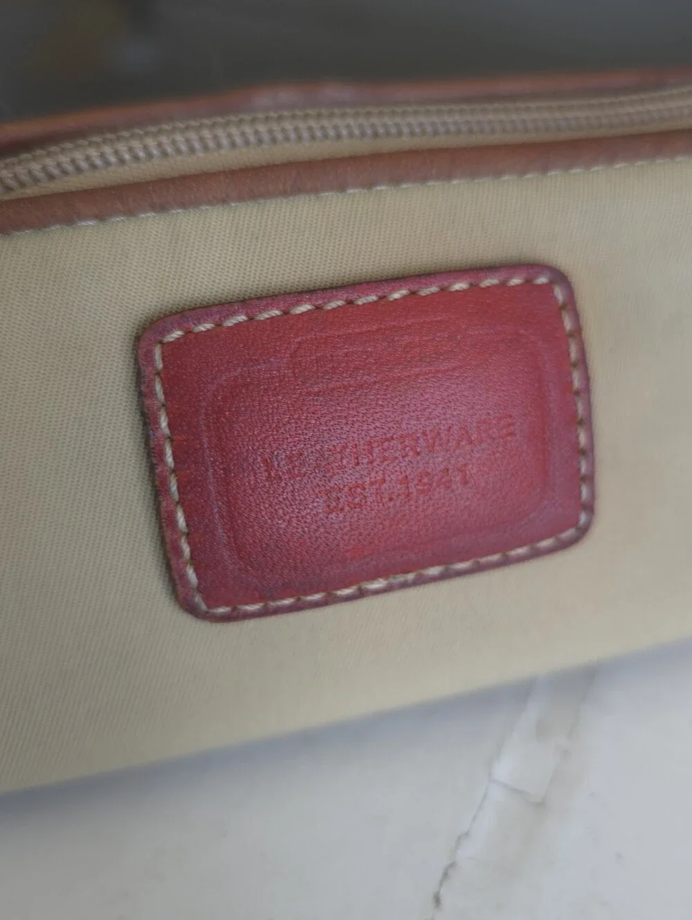 Coach Vintage Rare  Leatherware Est.1941 Nylon Cosmetic Pouch Released In 2005